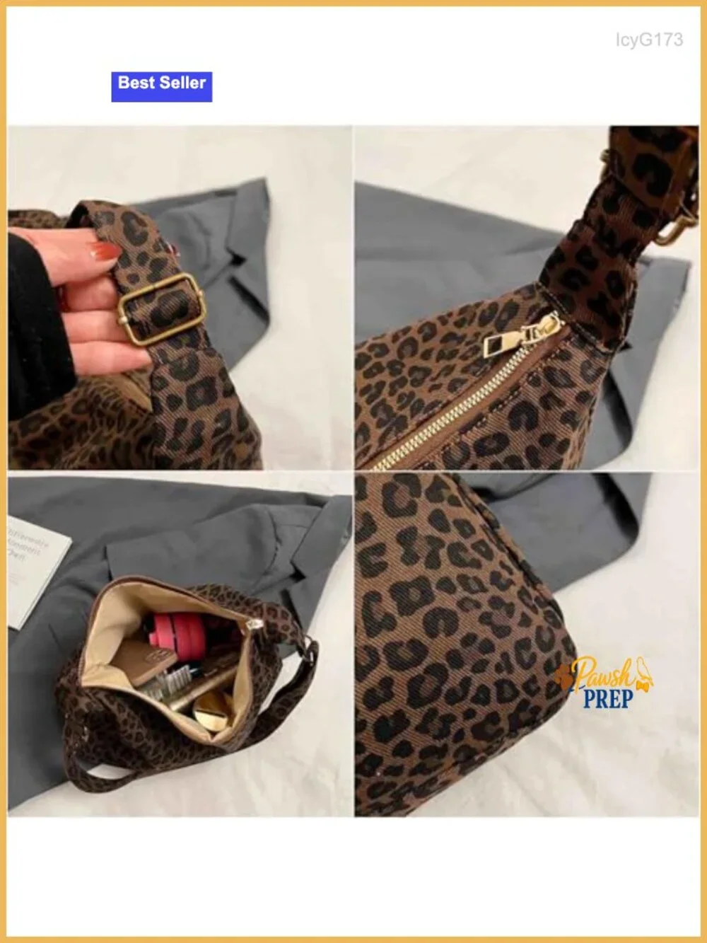 Canvas Hobo Shoulder Bag with Zipper, Y2K Tote Purse for Women, Lightweight